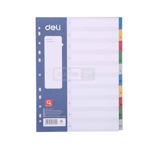 DELI A4 Dividers 10-Pages E5724
